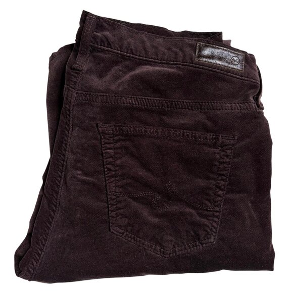AG The Legging Super Skinny Velveteen Jean (Chocolate Brown) - Size 28R - Picture 2 of 15
